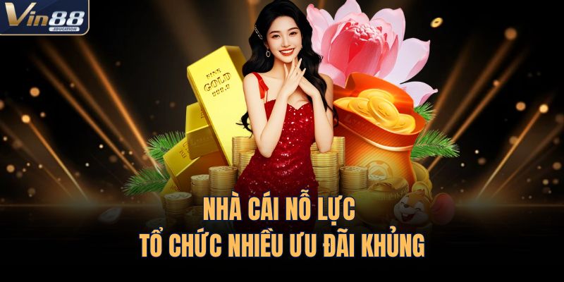 Nhà cái nỗ lực tổ chức nhiều ưu đãi khủng